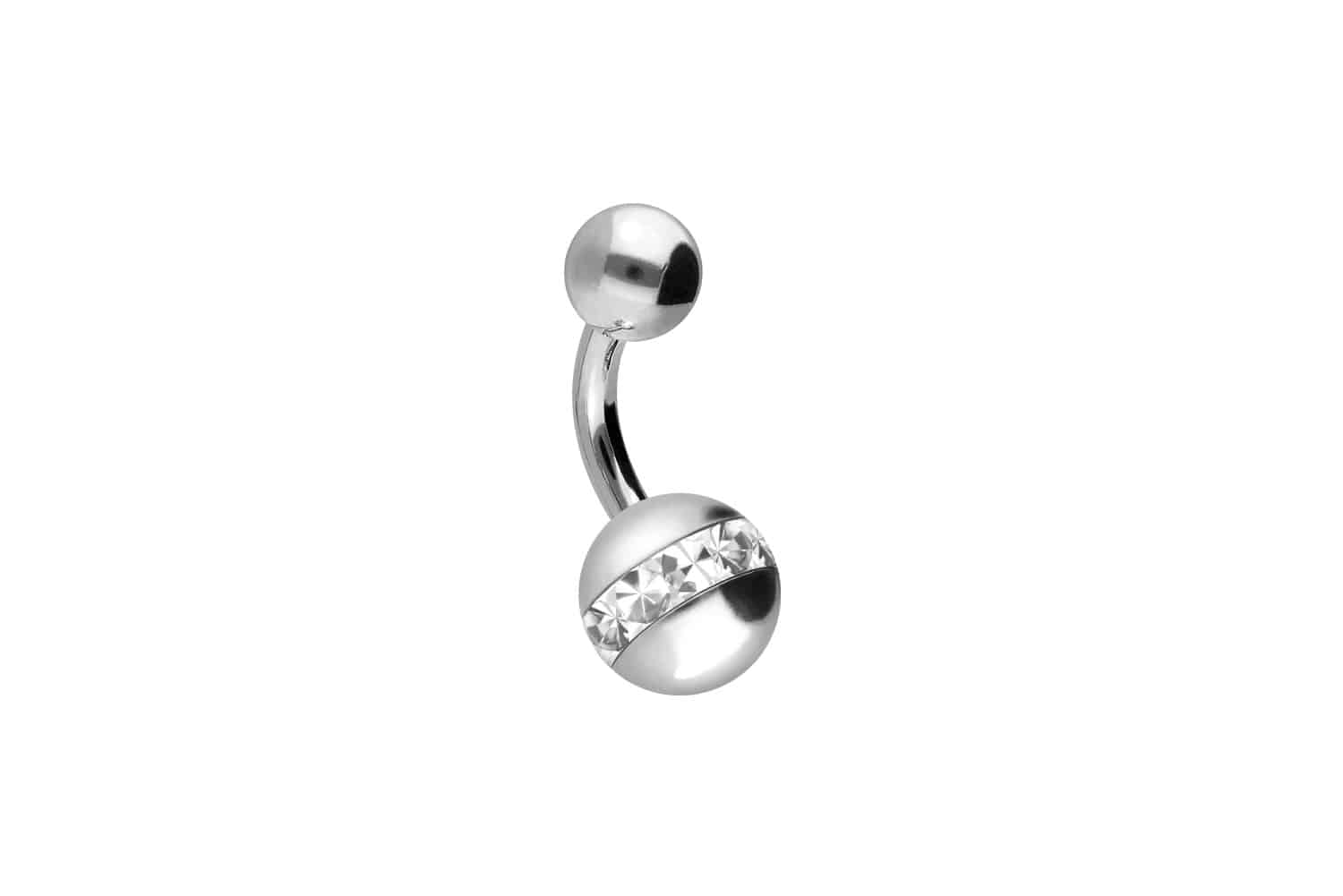 Titan Mini Bananabell Piercing EPOXY-RING- + TITAN-KUGEL